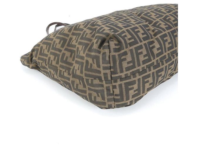 Fendi Zucca Pattern Brown Tote Bag - view 4