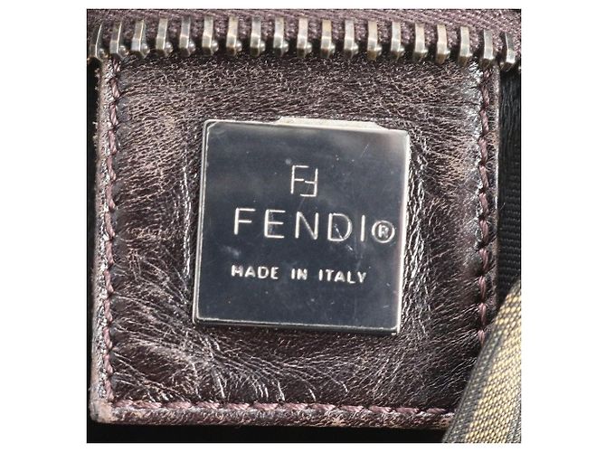 Fendi Zucca Pattern Brown Tote Bag - view 9