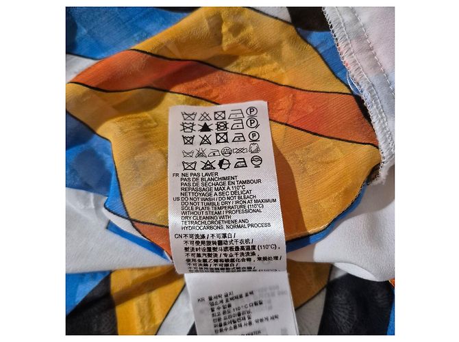 Vestido Sandro de estampado geométrico Negro Blanco Azul Multicolor Verde Naranja Amarillo - vista 5