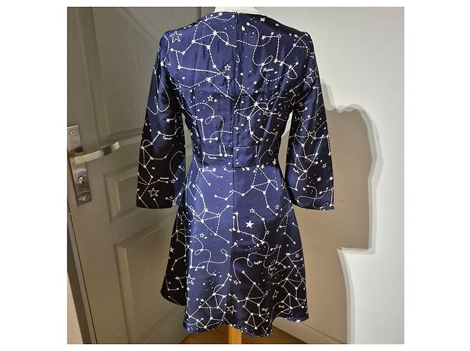 Sandro Kleid mit Sternenprint Dunkelblau - Ansicht 2