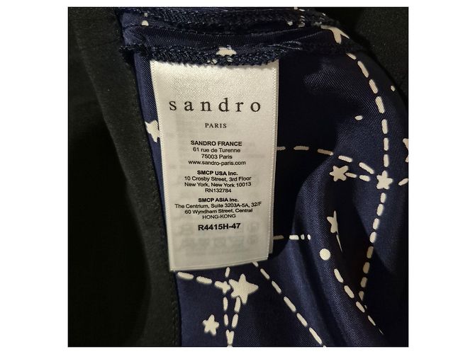 Sandro Kleid mit Sternenprint Dunkelblau - Ansicht 4