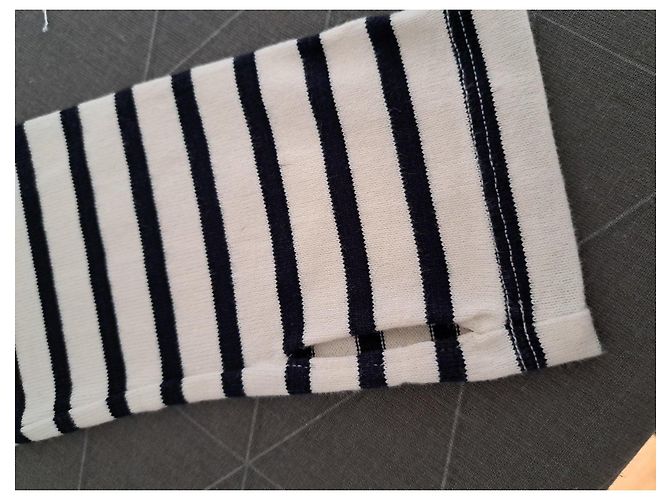 Petit Bateau Camiseta de rayas de manga larga y espalda descubierta Negro Blanco - vista 6