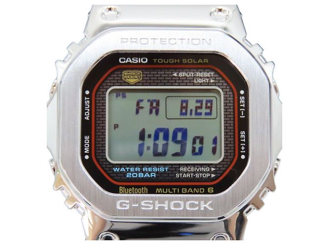 Autre Marque Edelstahl-Uhr CASIO G-SHOCK GMW-B5000D-1CJF Silber - Ansicht 9