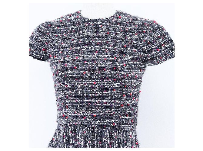 Autre Marque YOKO CHAN Tweed Kleid Mehrfarben - Ansicht 2