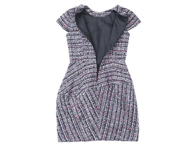 Autre Marque YOKO CHAN Tweed Kleid Mehrfarben - Ansicht 4