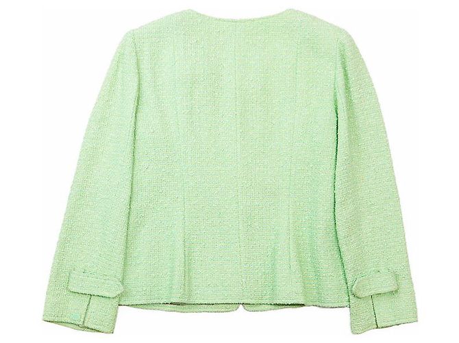 Timeless Chaqueta de tweed Chanel Verde Verde claro - vista 11