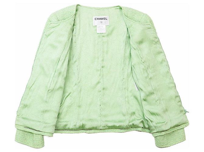 Timeless Chaqueta de tweed Chanel Verde Verde claro - vista 5