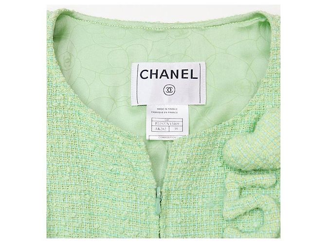 Timeless Chaqueta de tweed Chanel Verde Verde claro - vista 6