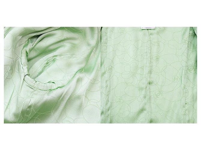 Timeless Chaqueta de tweed Chanel Verde Verde claro - vista 7