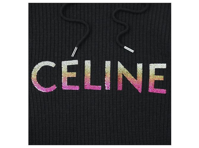Céline Celine PARIS Felpa in lana Nero - vista 3