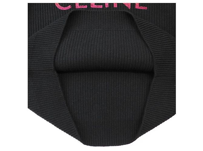 Céline Celine PARIS Felpa in lana Nero - vista 7