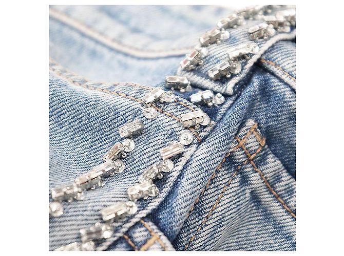 Calças de algodão denim Prada 2018 Azul - vista 13