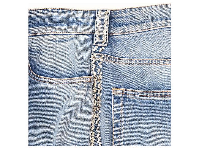 Calças de algodão denim Prada 2018 Azul - vista 4