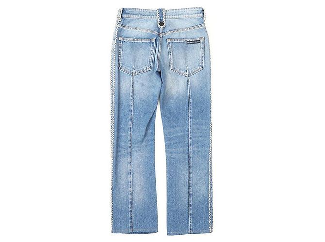 Calças de algodão denim Prada 2018 Azul - vista 6