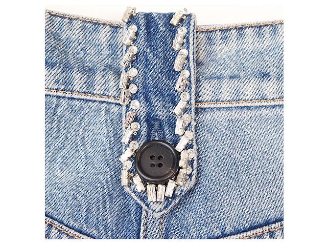 Calças de algodão denim Prada 2018 Azul - vista 7
