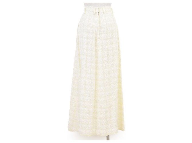 Falda de tweed con bordado floral de Dolce & Gabbana Crudo - vista 6