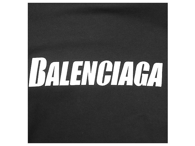 Everyday Sudadera de algodón con estampado del logo Balenciaga Negro - vista 2