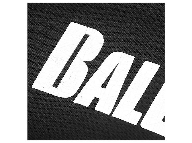Everyday Sudadera de algodón con estampado del logo Balenciaga Negro - vista 3