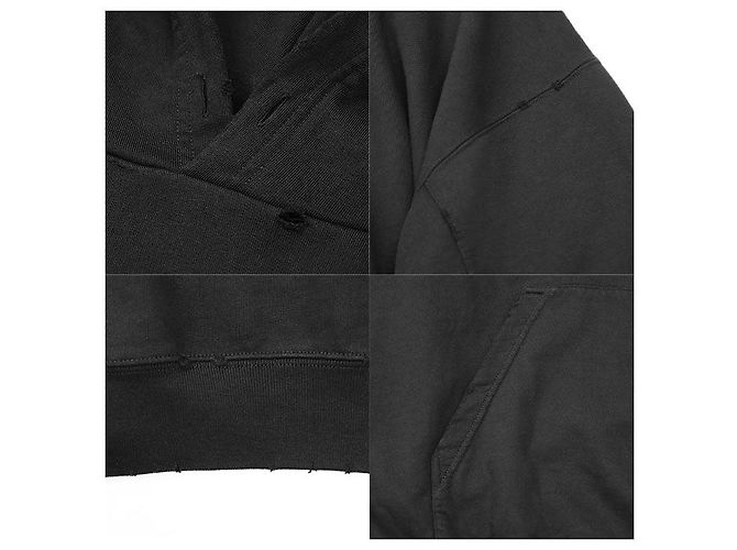 Everyday Sudadera de algodón con estampado del logo Balenciaga Negro - vista 4