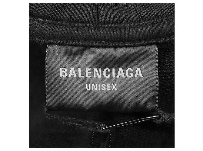 Everyday Sudadera de algodón con estampado del logo Balenciaga Negro - vista 8