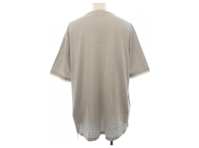 Hermès Camiseta de algodón Hermes Detail Saddle Stitch XL Gris - vista 2