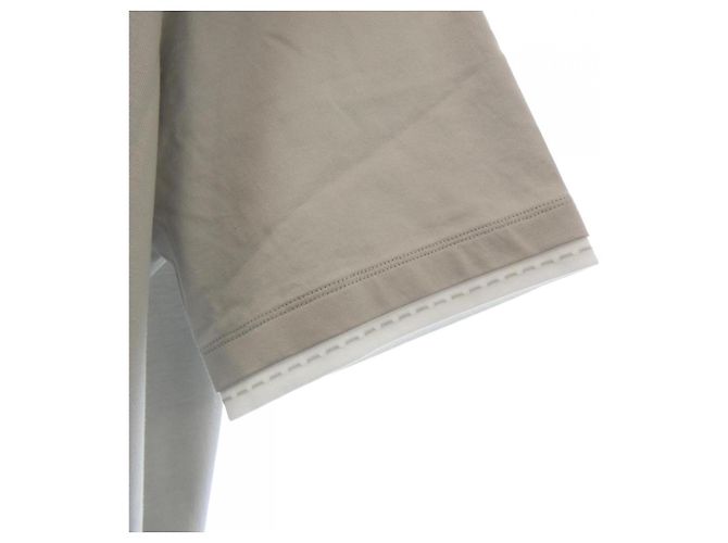 Hermès Camiseta de algodón Hermes Detail Saddle Stitch XL Gris - vista 6