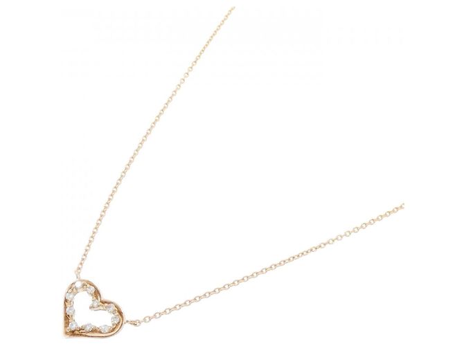 Autre Marque Collana con diamante a forma di cuore Au750 Rosa - vista 2