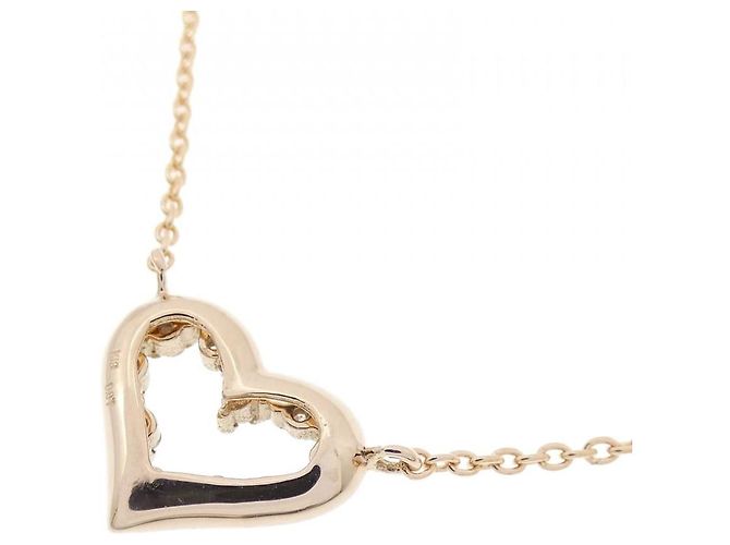 Autre Marque Collana con diamante a forma di cuore Au750 Rosa - vista 4