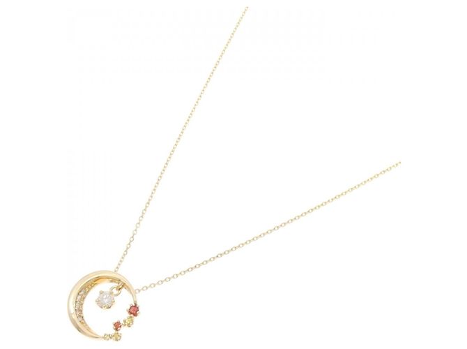 Autre Marque Collar de diamante de zafiro Au750 Dorado - vista 2