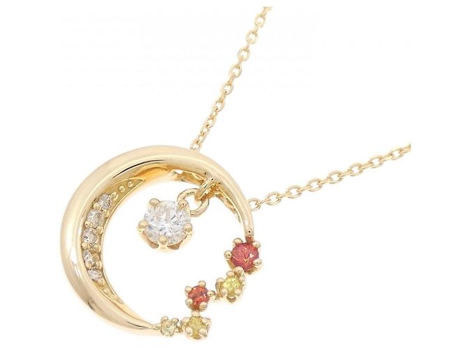 Autre Marque Collar de diamante de zafiro Au750 Dorado - vista 3