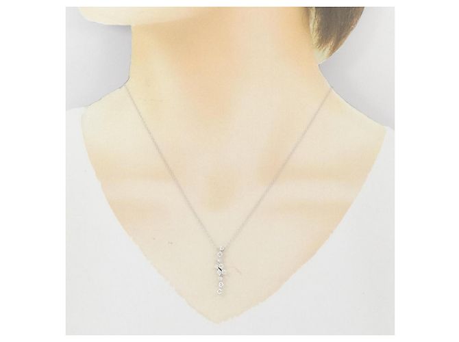 Autre Marque Collana con diamanti Au750 Argento - vista 6