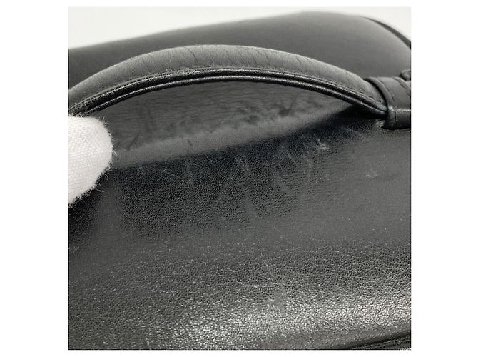 Vanity Chanel Bicolor Leder Kosmetiktasche Schwarz - Ansicht 11