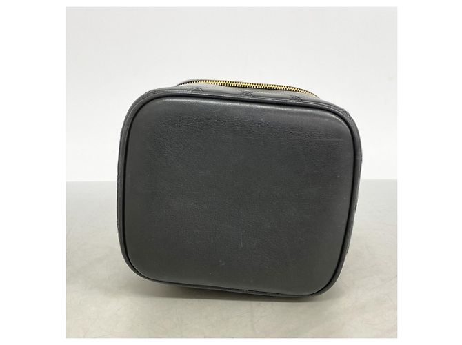 Vanity Chanel Bicolor Leder Kosmetiktasche Schwarz - Ansicht 3
