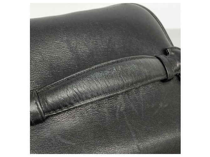 Vanity Chanel Bicolor Leder Kosmetiktasche Schwarz - Ansicht 7