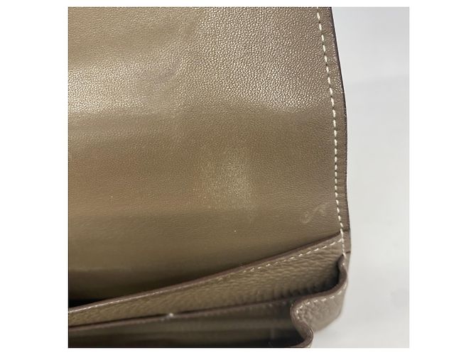 Cartera Larga Dogon GM Togo Etoupe Hermès Gris pardo - vista 10