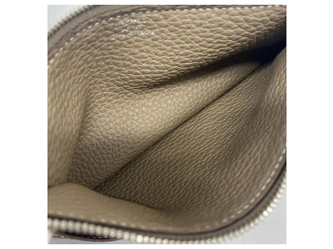 Cartera Larga Dogon GM Togo Etoupe Hermès Gris pardo - vista 4