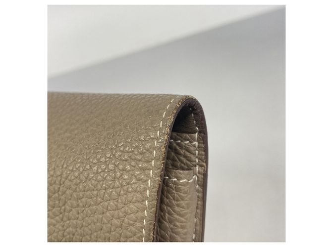 Cartera Larga Dogon GM Togo Etoupe Hermès Gris pardo - vista 9