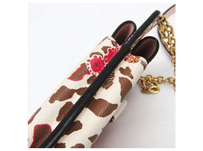 Pouch per telefono Vara Salvatore Ferragamo JP-22 0381 Rosa Rosso Bianco sporco - vista 10