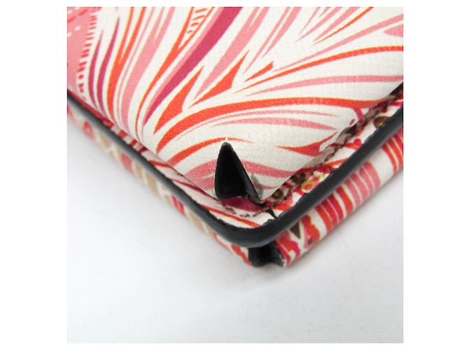 Pouch per telefono Vara Salvatore Ferragamo JP-22 0381 Rosa Rosso Bianco sporco - vista 13