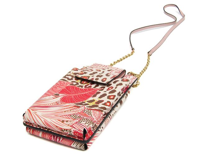 Pouch per telefono Vara Salvatore Ferragamo JP-22 0381 Rosa Rosso Bianco sporco - vista 3