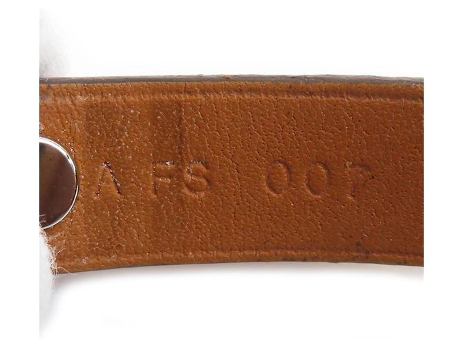 Bracciale in pelle e metallo Mini Dog di Hermès Argento - vista 7