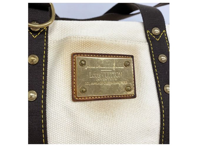 Borsa Tote Antigua Cabas GM di Louis Vuitton Beige - vista 5