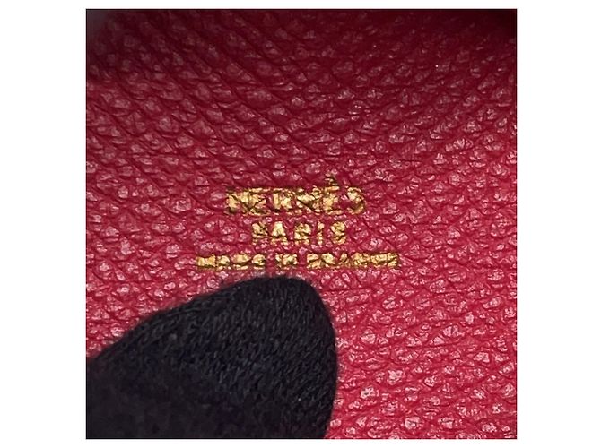 Bolso Vespa Hermès en cuero rojo Roja - vista 13