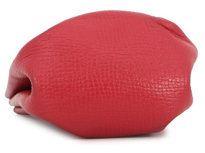 Bolso Vespa Hermès en cuero rojo Roja - vista 3