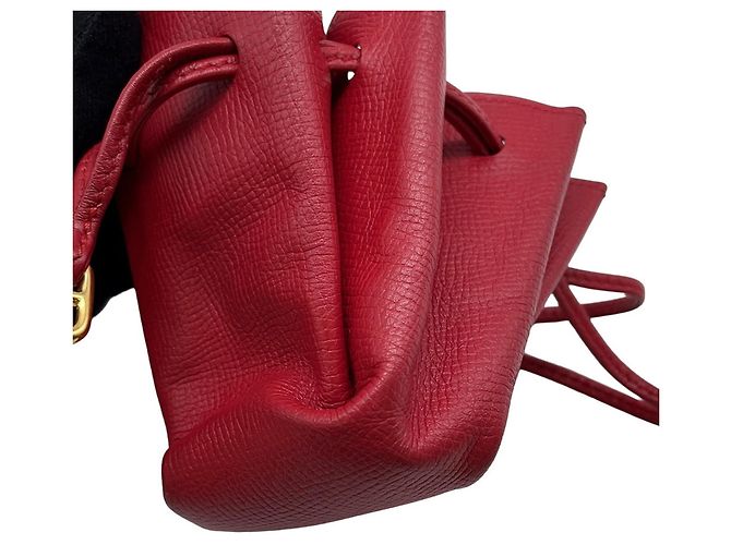 Bolso Vespa Hermès en cuero rojo Roja - vista 6