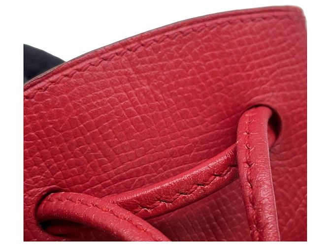 Bolso Vespa Hermès en cuero rojo Roja - vista 7