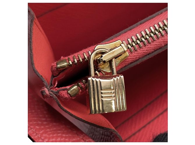 Hermès Kelly Lange Geldbörse in Rose Jaipur Pink - Ansicht 11