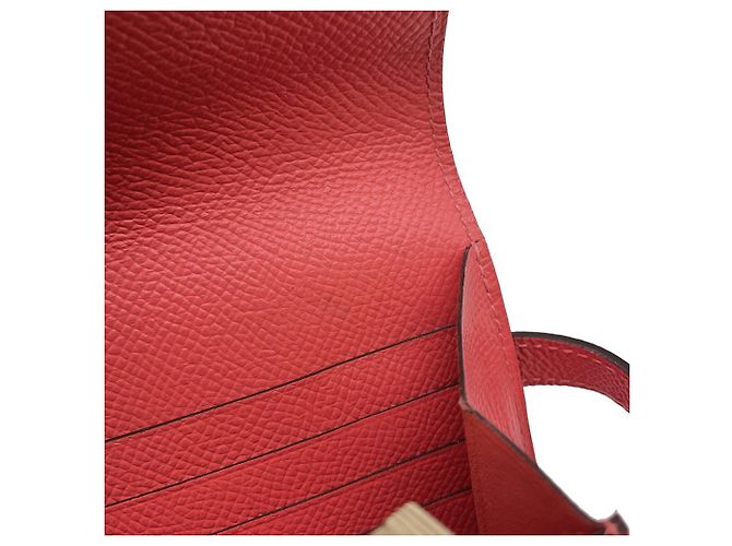 Hermès Kelly Lange Geldbörse in Rose Jaipur Pink - Ansicht 9