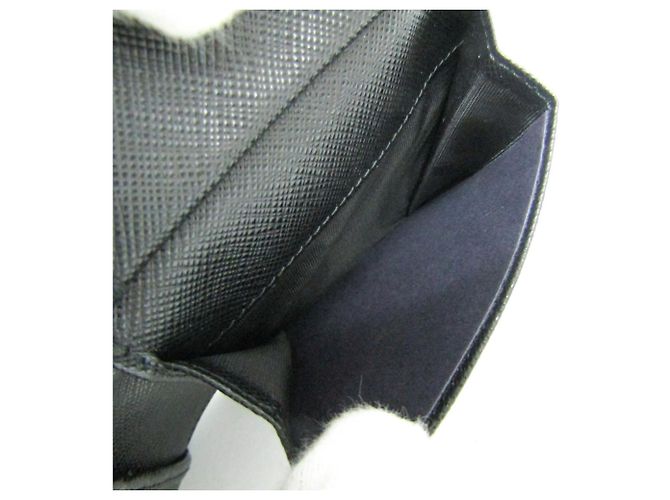 Prada Saffiano Tessuto Bi-Fold Wallet in Black - view 5