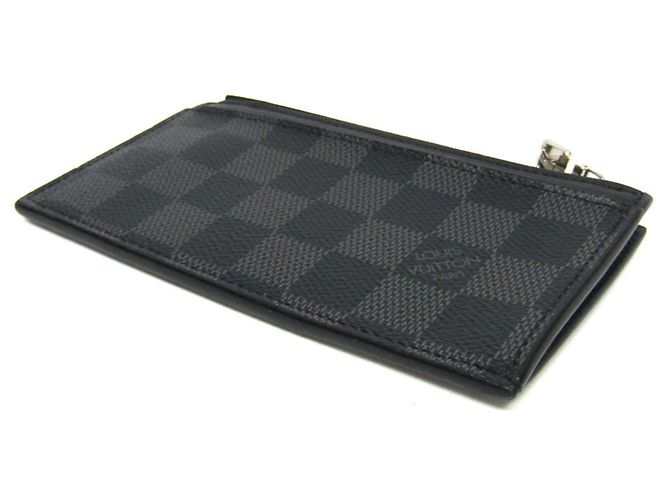 Portafoglio portamonete Damier Graphite Louis Vuitton Damier ebene - vista 2